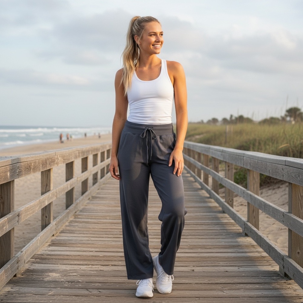 NWT Glyder Sultry Straight Leg Legging Wide Leg Pants Athletic Athleisure